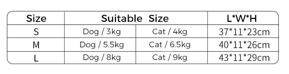 ძაღლის/კატის გადასაყვანი ნაჭრის ჩანთა