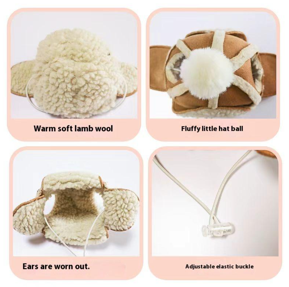 ძაღლის/კატის თბილი ქუდი