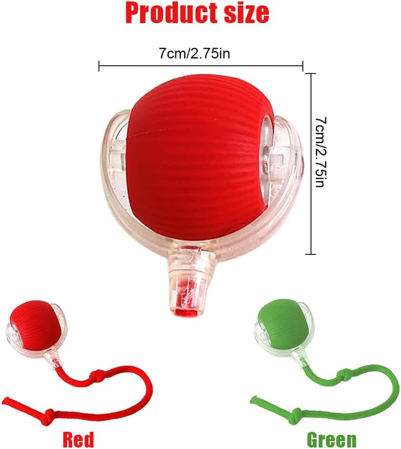 სათამაშო ბურთი თოკით