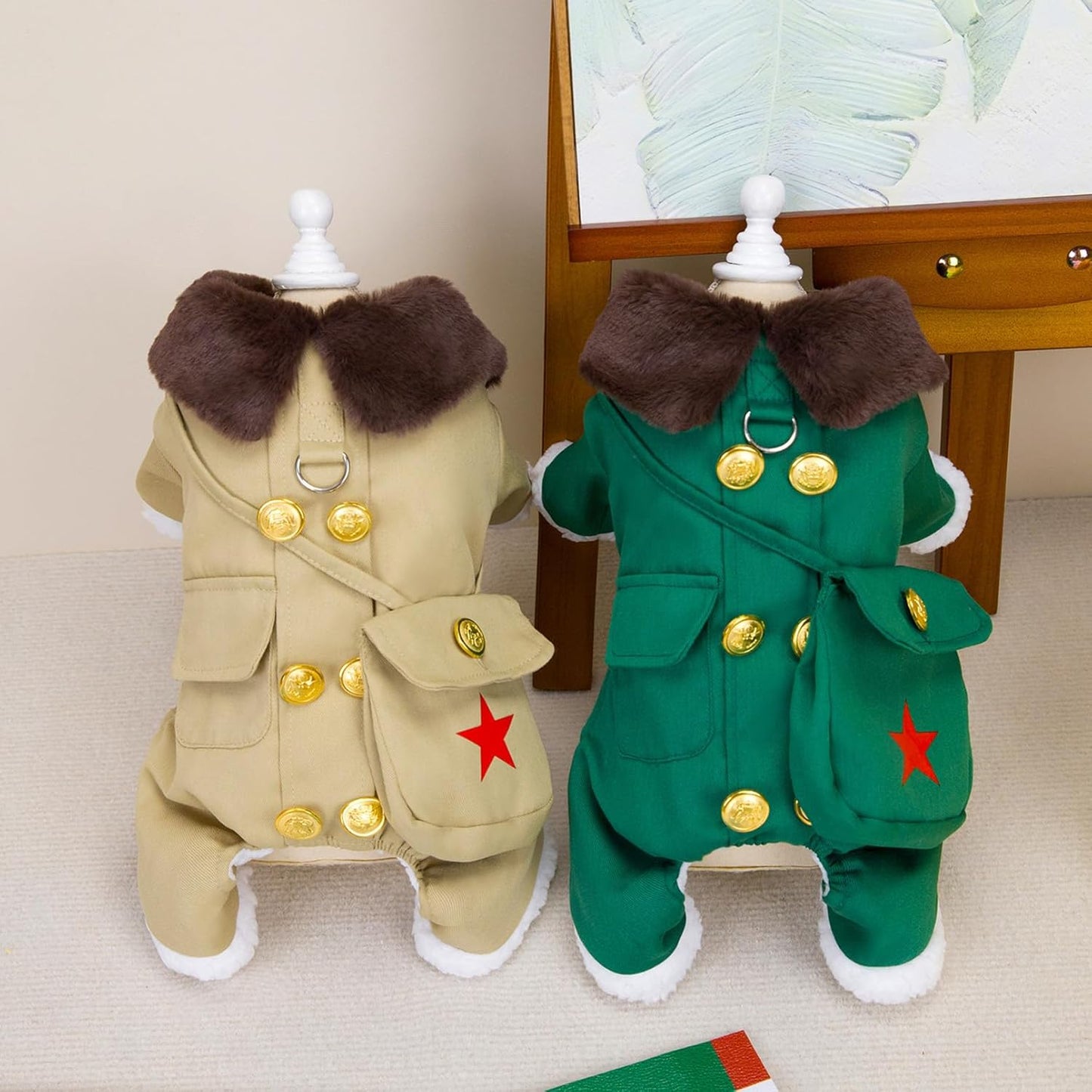 ქურთუკი კომბინიზონი ჩანთით