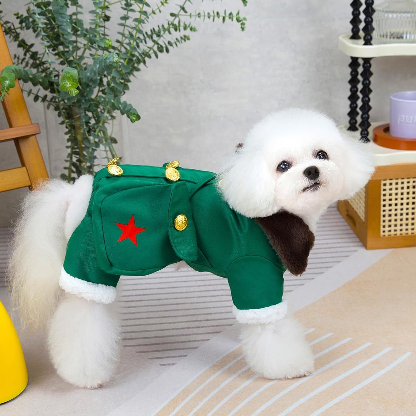 ქურთუკი კომბინიზონი ჩანთით