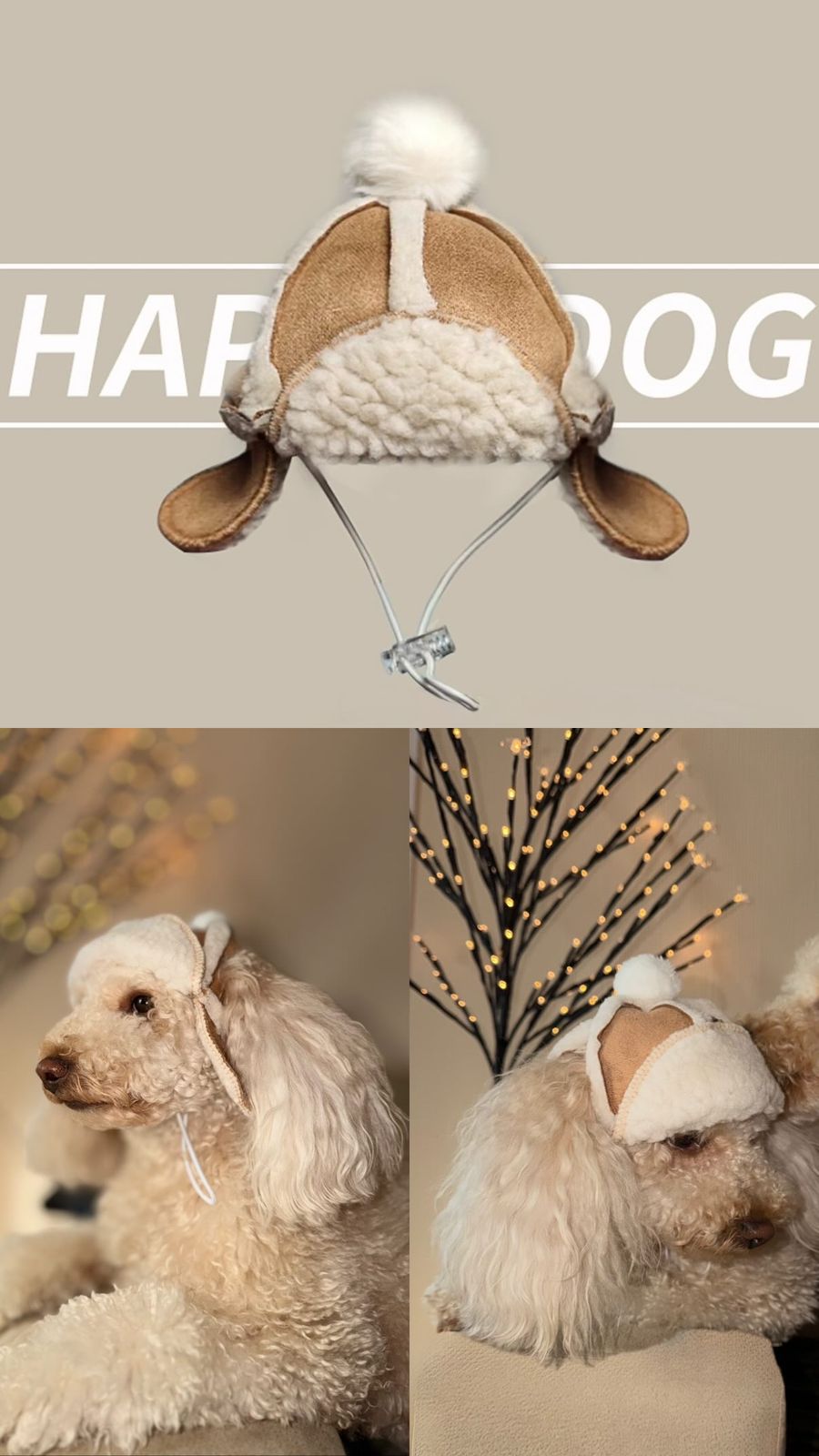 ძაღლის/კატის თბილი ქუდი