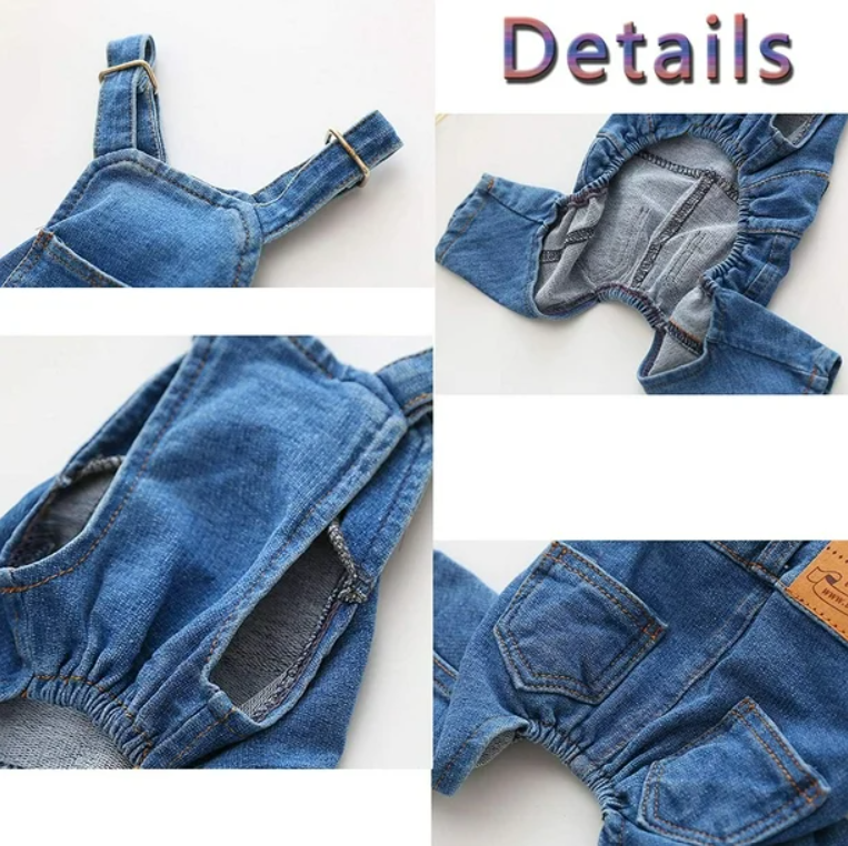 კომბინიზონი ჯინსის სადა