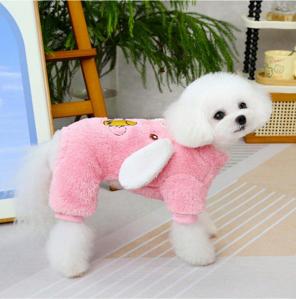 თბილი კომბინიზონი ყურებით