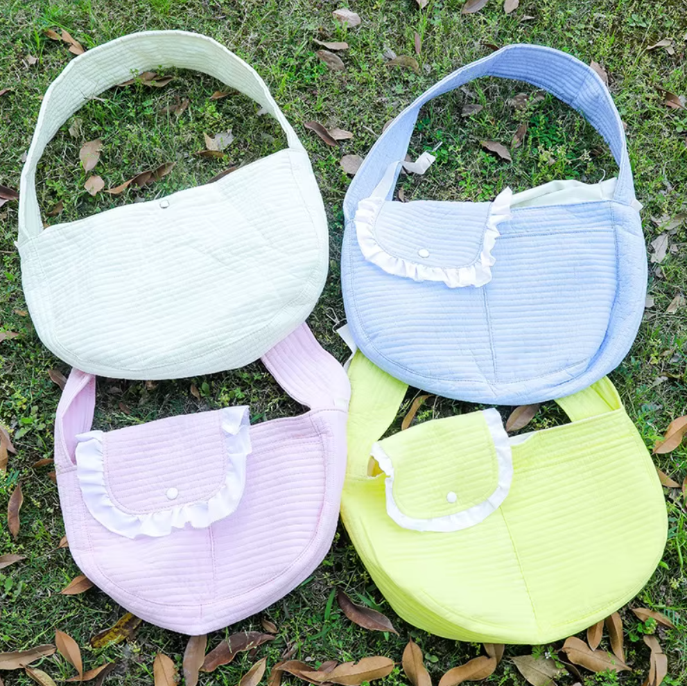 ძაღლის/კატის გადასაყვანი ნაჭრის ჩანთა