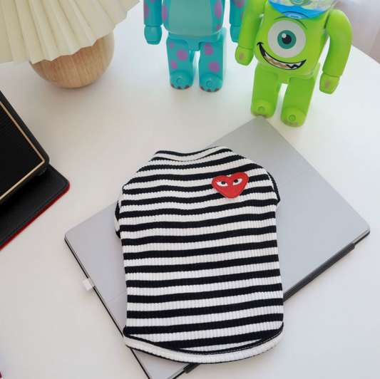 ძაღლის/კატის ზოლიანი მაისური