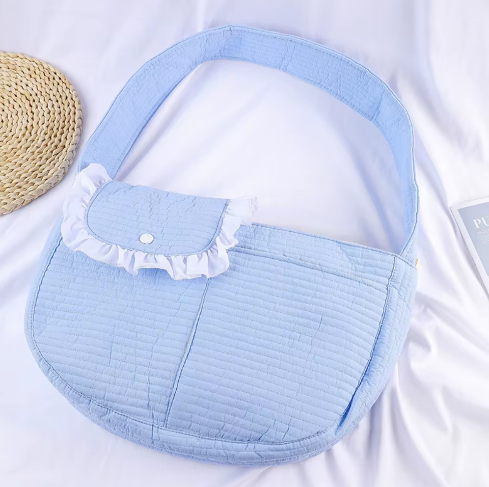 ძაღლის/კატის გადასაყვანი ნაჭრის ჩანთა