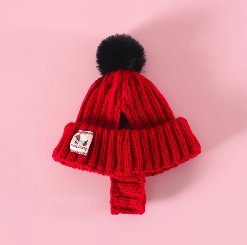 ნაქსოვი ქუდი Happy Doog