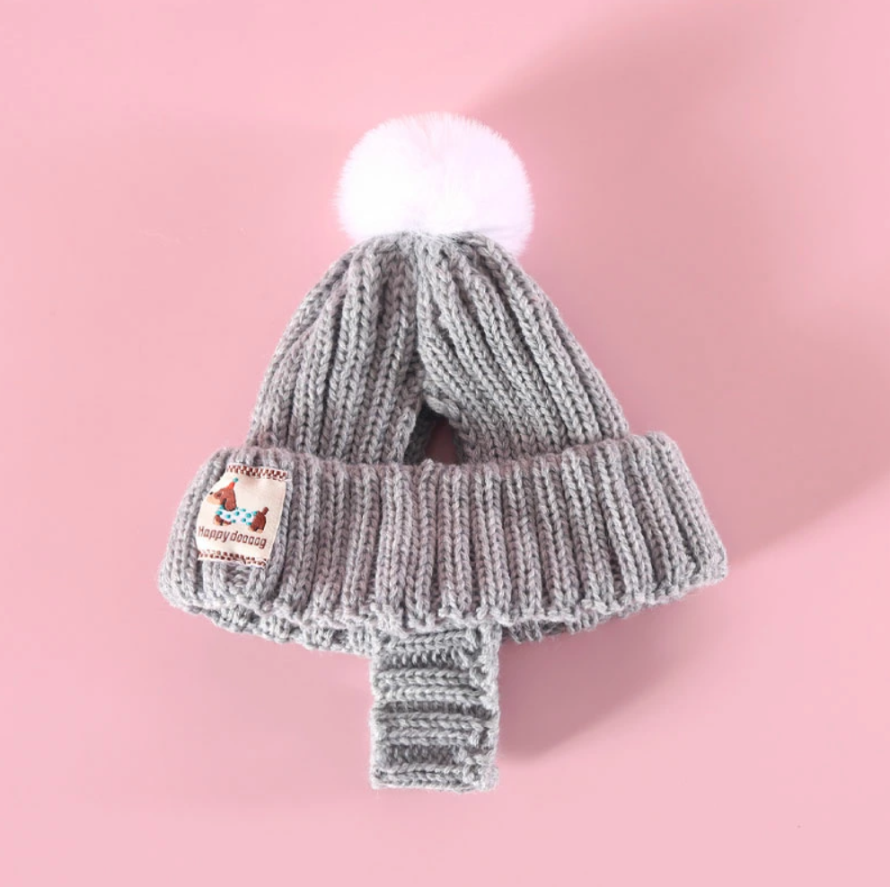 ნაქსოვი ქუდი Happy Doog