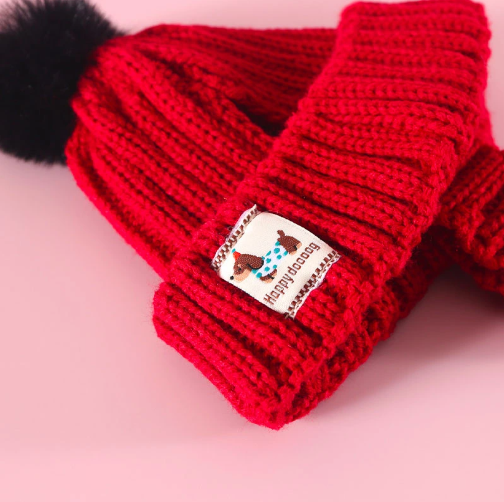 ნაქსოვი ქუდი Happy Doog