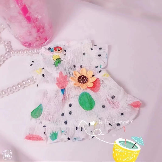 საზაფხულო ყვავილებიანი კაბა